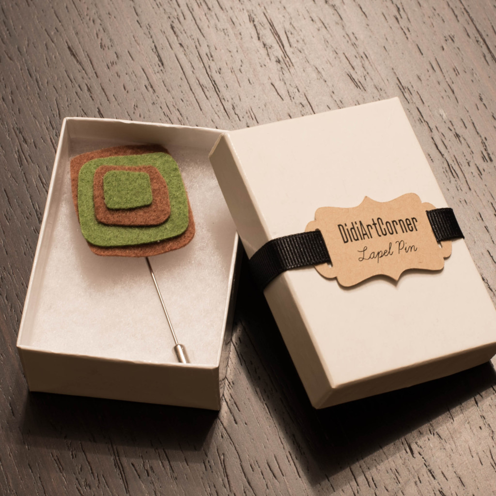 Modern Art Lapel Pin DidiArtCorner