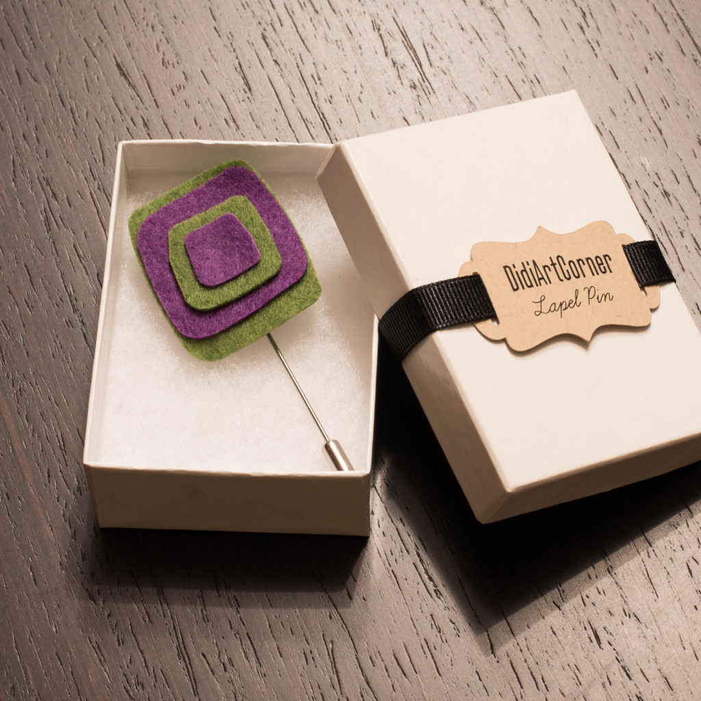 Modern Art Lapel Pin DidiArtCorner